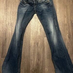 Women's rock revival Blue Bootcut Jeans